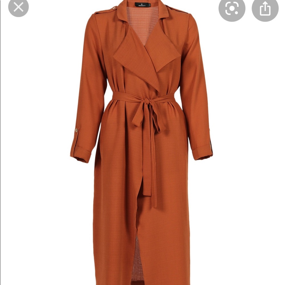 Windsor Burnt Orange Trench Coat